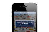 Etude sur les applis des marques sur iPhone