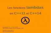 Les fonctions lambdas en C++11 et C++14