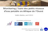 Monitoring / Suivi des petits réseaux d’eau potable en Afrique de l’Ouest
