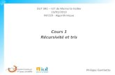 INF220 - Algo DUT SRC1 - Cours 1 - 2013