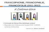 La Francophonie à Zielona Góra 2011-2012