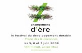 Programme du festival Changement d\'ère 2009