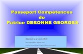Passeport Competences Patrice Debonne Georges