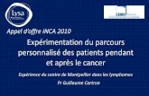 Guillaume Cartron : Expérimentation du parcours personnalisé des patients pendant et après le cancer
