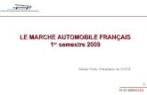 LE MARCHE AUTOMOBILE FRANÇAIS 1er semestre 2009