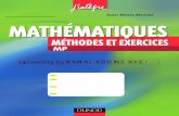 Mathématiques méthodes et exercices mp