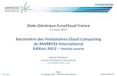 Edition 2012 du Baromètre des Prestataires Cloud Computing