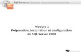 SQL Server   preparation, installation et configuration