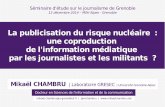La publicisation du risque nucléaire : une coproduction de l'information médiatique par les militants et les journalites ?