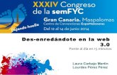 Taller des-enredándote en la web 3.0. XXXIV Congreso Semfyc Gran Canaria