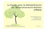 Fonds pour Réhabilitation Environnement de Haiti_bras financier du ministère