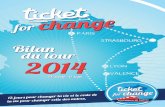 Bilan du tour Ticket for change 2014