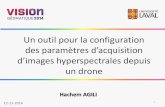 Un outil pour la configuration des paramètres d’acquisition d’images hyperspectrales depuis un drone