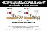 SAGEO 2014 : Atelier "Les technologies 3D à l'épreuve de l'usage" - INTRODUCTION