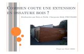 Combien coute une extension en ossature bois sur Niort Deux Sèvres