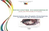 Cameroun - Repertoire des projets prioritaires à besoins de financement