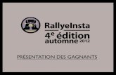 Présentation gagnants Rallyeinsta 4
