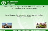 28th FAO ARC - Priorités pour les actions de la FAO dans la région Afrique