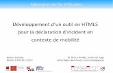 Développement d’un outil en HTML5 pour la déclaration d’incident en contexte de mobilitéPresentation cisec