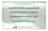 Lancement nouvelle charte environnement 2012