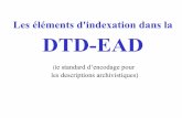 Les éléments d'indexation dans la DTD-EAD