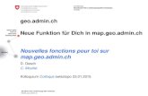 Neue Funktion für Dich in map.geo.admin.ch: Kolloquium swisstopo 2015