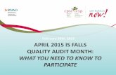 Call to Action: Canadian Falls Prevention Audit Month April 2015
