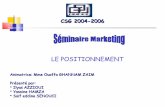 Positionnement marketing iscae csg 2004 2006