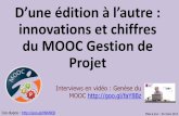 D’une édition à l’autre - Innovations et chiffres des MOOC GdP successifs