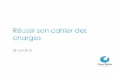 Cahier des charges   avril 2015