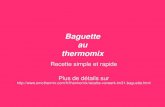 Baguette au thermomix de Vorwerk