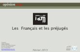 Génération I Am - Les Français et les préjugés - Par OpinionWay - février 2015
