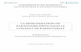Mémoire Master 1- La rémunération des partenaires privés dans les contrats de partenariat niels bernardini (rédaction)  