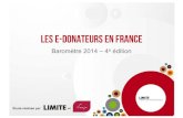4e Baromètre e-donateurs 2014 - Agence LIMITE / Ifop