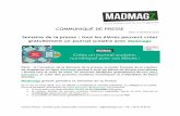 CP : Offre Education de Madmagz gratuite pendant la Semaine de la presse 2015