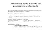 Africapolis dans le cadre du programme e-Geopolis