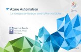 Azure Automation, Le nouveau service pour automatiser vos tâches