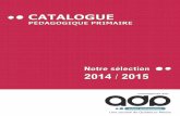 Catalogue pédagogique primaire 2014 2015