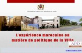 APD Maroc Conférence :" BILAN & PERSPECTIVES DE LA NOUVELLE POLITIQUE DE LA VILLE ET DE L'HABITAT"