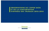 Observatoire de l'open data et de la concertation : synthèse des travaux 2013-2014