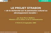 Le projet STRABON, de la recherche sur le patrimoine culturel au développement durable.