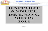 Rapport annuel 2011 ong sifos
