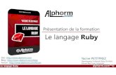 Alphorm.com Formation Le langage Ruby