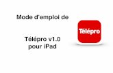 Mode d'emploi telepro v1.0 ipad