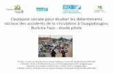 L’autopsie sociale pour étudier les déterminants sociaux des accidents de la circulation à Ouagadougou, Burkina Faso: étude pilote