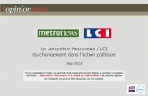 Le_barom¨tre Metronews / LCI  - Du changement dans l'action politique - Par OpinionWay - mai 2015