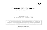Math 9 (module 7)