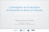 Nouvelles interactions dans un musée - Master's degree final presentation
