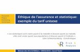 Ethique et statistique en assurance : le cas du tarif unisexe