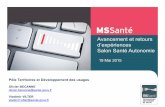 2015-05-19 Atelier N°2 SSA 2015 "MSSanté : avancement et retours d'expérience"